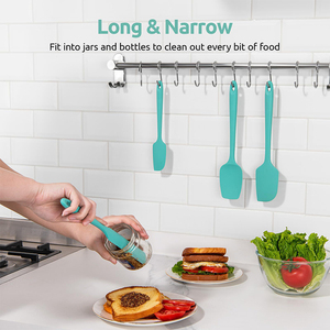 Cucina antiaderente in <span class=keywords><strong>Silicone</strong></span> resistente al calore spatola raschietto Set <span class=keywords><strong>pasticceria</strong></span> lunga piccola spatola in <span class=keywords><strong>Silicone</strong></span> Set 4 pezzi - Product Image 2