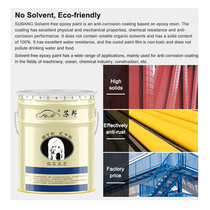 Recubrimiento de metal personalizado Pintura epoxi sin solventes de dos componentes para superficies de concreto - Product Image 2