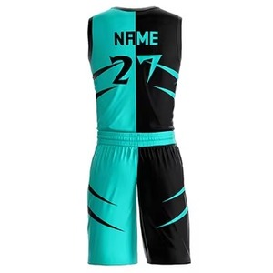Nuevo Conjunto de Uniforme de Baloncesto Sublimado Personalizado de Alta Calidad, Cuello en V sin Mangas, 100% Poliéster, Unisex para Adultos, en Venta - Product Image 4