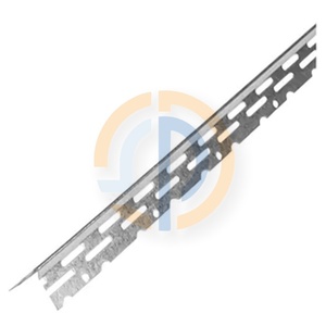 Nuovo Design Profilo di Finitura 23/13 Angolare a L Perforato per Protezione Angoli Muro Zincato - Product Image 2