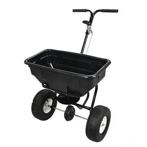 वर्तक 60l आउटडोर गार्डन लॉन बीज और उर्वरक स्प्रेडर टूल कार्ट मैनुअल ऑपरेशन फार्म न्यूमेटिक व्हील स्प्रेडर कार्ट - Product Image 3
