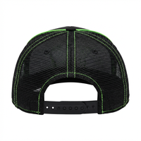Casquette de baseball unisexe Cyberpunk en tissu néon imprimé numériquement, 6 panneaux, maille unie, personnalisable, bicolore, pour l'extérieur, avec broderie 3D