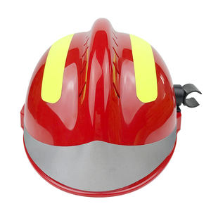 قبعة صلبة آمنة للإنقاذ في حالات الطوارئ بدرجة حرارة عالية ، قبعة صلبة لمكافحة الحرائق مع شريط عاكس - Product Image 3