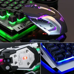 Mouse com arco-íris para jogos e teclado, pronto para enviar teclado mecânico e mouse, arco-íris, mouse para computador e laptop