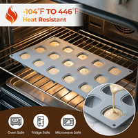 Moule en silicone SILIKOLOVE, moule à 15 cavités en forme de coquille, outils de pâtisserie pour faire des madeleines, LFGB, antiadhésif, sans BPA, moule à gâteau