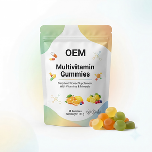 วิตามินรวมแบบกัมมี่ OEM ODM 60 เม็ด พร้อมวิตามินบีรวมและซิงค์ รับผลิตแบบ Private Label - Product Image 1