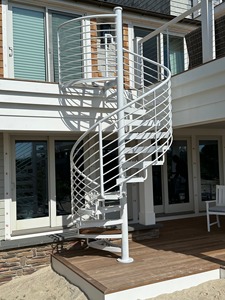<span class=keywords><strong>Escalier</strong></span> en colimaçon en acier de qualité commerciale pour librairies, bibliothèques publiques et espaces commerciaux à plusieurs niveaux, circulation dans les espaces résidentiels - Product Image 2