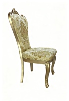Chaise de salle à manger de luxe en bois massif européen, finition piano, structure démontable portable, design antique pour la maison, les restaurants et les hôtels