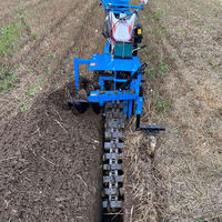 Mini-trancheuse à chaîne SHARE pour la pose de câbles, avec moteur et pompe, pour usage agricole, haute productivité