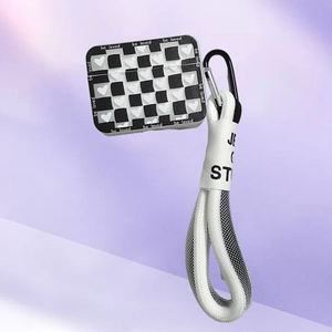 Étui de protection à grilles carrées noires et blanches pour housse de casque Bluetooth Airpods <span class=keywords><strong>Pro</strong></span> Series 1/2/3 génération - Product Image 1