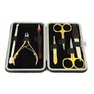 OEM Portable <b>Travel</b> Manicure Pedicure Set Stainless Steel Clippers Snap Shut Case Personal Nail Clipping Tools Grooming Kit Box - Product Image 2