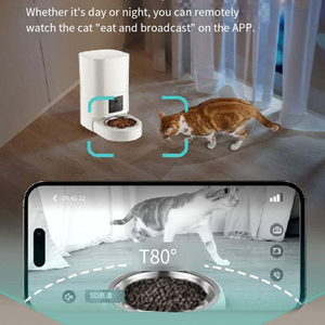 Distributeur intelligent pour animaux de compagnie 6,5 L grande capacité, enregistrement vocal de 15 secondes, alimentation à distance, contrôle des portions programmées, compatible avec les animaux de compagnie - Product Image 4