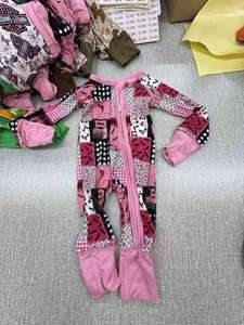 Ropa de bambú para recién nacidos Marca de personajes Sleepers Sleepsuit Newborn Footie Zipper Baby Romper - Product Image 2