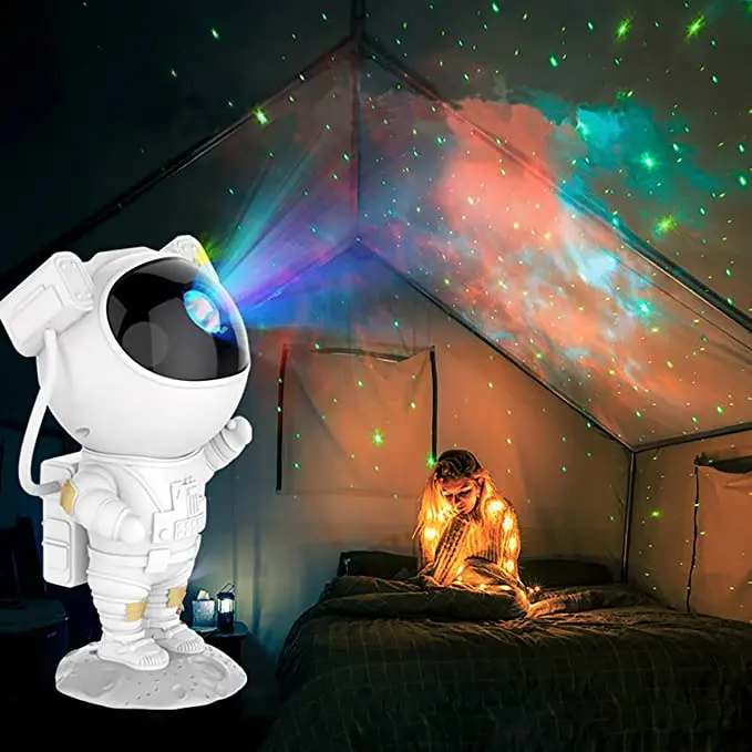 Dropshipping Starry Projector Night Light Usb Led Star Projector Smart Galaxy Light Moon Night Astronaut Projection Lamp