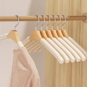 Cintres en bois massif antidérapants et épaissis pour magasins de vêtements et usage domestique - Product Image 2