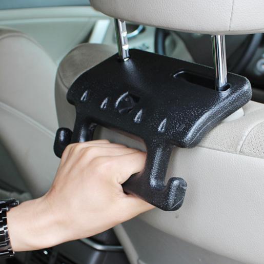 Multifunctional ABS Car Seat Back Hook &amp; Safety Handle, Universal Car Interior Organizer for Bags, Groceries, Purses &amp; Accessories
