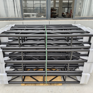 Modular Aluminum Alloy 290x290mm Black Square Truss System-Pre-Assembled Anti-Rust for Outdoor Events & Exhibitions - Product Image 1