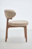 Chaise de salle à manger en bois massif de style nordique moderne et minimaliste, mobilier de maison, luxe léger, dossier haut de gamme pour hôtel, restaurant, café
