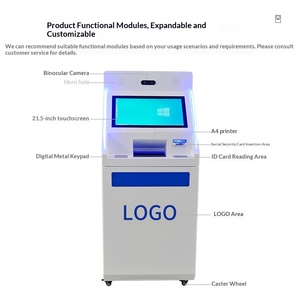 Terminal de Impresión de Informes Autoservicio en Blanco y Negro A4, Lector de Códigos de Barras, para Hospitales, Bancos, Salas Administrativas, 21.5 Pulgadas, Intel Core I5 - Product Image 2