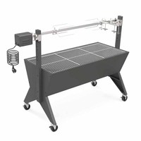 Prix direct usine – Grand rôtissoire à gaz en acier inoxydable pour porc, agneau, barbecue, broche, grill