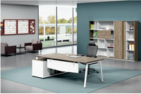 Table de bureau moderne et simple avec pieds en fer, bureau d'ordinateur exécutif modulaire facile à assembler, idéal pour le salon, en promotion