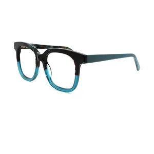 Alta Qualidade Retro Óculos de Sol Óculos de Acetato de Armações de Óculos de Design Antigo Grossa