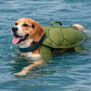 Chaleco Salvavidas para Perros con Forma de Tortuga, Alta Flotabilidad, Poliéster, para Verano, Actividades al Aire Libre, Natación en la Playa, para <span class=keywords><strong>Border</strong></span> <span class=keywords><strong>Collie</strong></span> - Product Image 1