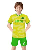 Camiseta de Fútbol Personalizada para Niños y Niñas con Nombre y Número Personalizados, Equipación de Fútbol de Brasil, Canadá, Chile, Estados Unidos, México, Regalo para Fanáticos del Deporte