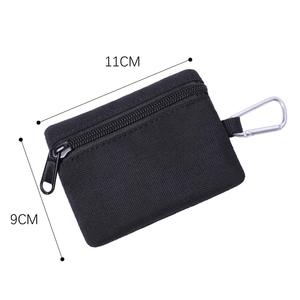 Nylon Mini Coin Pouch with Zipper and Keychain Clip Small Wallet Card Holder Change Purse for Men Women Kids - Product Image 2