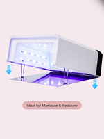 Lampe à ongles rechargeable 108 W sans fil UV LED avec poignée, 4 réglages de minuterie, écran LCD, machine de séchage pour vernis gel