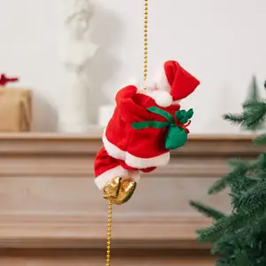 Trẻ Em Của Quà Tặng Điện Giáng Sinh Santa Claus Âm Nhạc Leo Núi Dây Leo Núi Santa Claus Cho Giáng Sinh Trang Trí