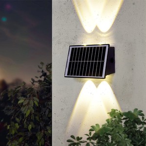 TSINYE Étanche IP65 <span class=keywords><strong>Solaire</strong></span> Led Applique Murale <span class=keywords><strong>Lampe</strong></span> de Jardin pour Clôture Haut et Bas <span class=keywords><strong>Lampe</strong></span> Extérieure Alimentée par Batterie - Product Image 4
