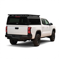 Chevrolet Colorado GMC Canyon 5FT, fenêtres entièrement vitrées des deux côtés, topper de camion en aluminium, coque de camping-car, 2015-2023, 301L-400L