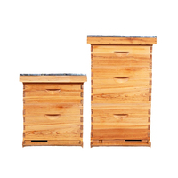 BAQIAN apiculture équipement usine approvisionnement cire enduit ruche 3 couches sapin en bois apiculture ruche abeille