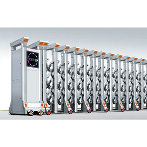 Porte coulissante automatique à commande à distance en acier inoxydable de style industriel moderne pour entrepôt et usine - Product Image 6