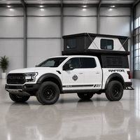 Auvent rigide en aluminium pour pick-up Tacoma Ford Ranger Hilux, toit de camionnette pour lit de 5ft et 6ft, idéal pour le camping