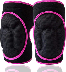 Genouillères unisexes avec rembourrage protecteur, soutien des genoux à enfiler, noir, gris, rouge, bleu, rose, pour le volley-ball, le basketball, l'entraînement sportif - Product Image 5