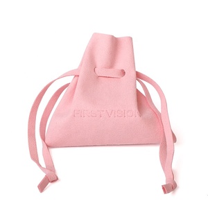 Custom logo Color Eco Friendly MicroFiber Necklace Earring Jewellery Drawstring Microfiber Bag Jewelry <b>Pouches</b> Jewelry Packaging - Product Image 5