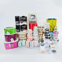 Autocollants en vinyle imperméables adhésifs en gros pour l'utilisation cosmétique, l'emballage de parfums et de soins de la peau - Forme et taille personnalisées