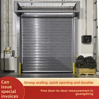 Porte à enroulement rapide en PVC sur mesure, porte automatique à capteur rapide sur mesure pour usine alimentaire, atelier, étanchéité anti-poussière