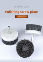 Brosse à disque abrasive DIY Youda importée, poils en nylon DuPont, carbure de silicium, pour polissage de surface, usage industriel, 50 mm