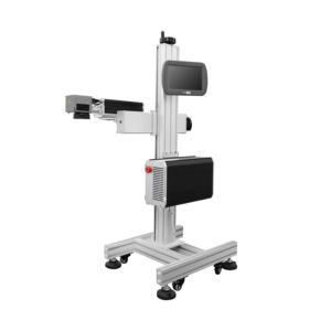 Codificador de lote y fecha láser de fibra de 50W Cable de alambre y sistema de marcado láser de tubería de PVC Láser de fibra voladora para tubería - Product Image 1