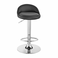 Chaise de bar haut de gamme pour mobilier commercial haut de gamme, hôtel de luxe, salon, réception, tabourets de bar avec siège en cuir