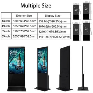 Clientop Indoor Floor <strong>Standing</strong> <strong>Lcd</strong> Advertising Screen Vertical <strong>Android</strong> Touch Screen Digital Signage and Display - Product Image 2