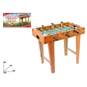 Table de football Golden Star 69x37x62 cm, jeu de baby-foot en bois pour enfants et adultes - Product Image 1