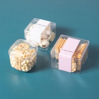 Tiramisu PS boîte d'emballage en plastique dur Transparent Cookie canneberge à la main boîte à biscuits boîte à gâteaux aux fruits
