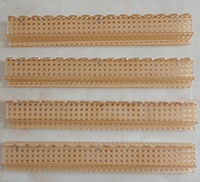 Support de Mahjong de Luxe en Acrylique à Motif Rotin, 20'' avec Poussoir Magnétique, Supports de Mahjong Festonnés en Rotin pour Tuiles de Mahjong