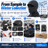 OEM ODM Cagoule polaire d'hiver chaude coupe-vent pour le ski et le cyclisme, sous-casque
