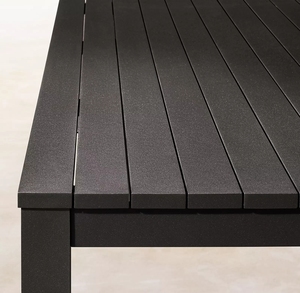 Ensemble de meubles de jardin et de patio d'extérieur, table et chaises de salle à manger, 6 pièces, en aluminium moulé, couleur/taille personnalisée - Product Image 3