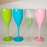 Flûtes personnalisées BST avec logo, orange, incassables, écologiques, durables, classiques, personnalisées pour les fêtes, 175 ml